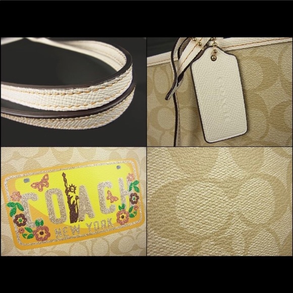 Coach Signature Reversible Large Tote NY City Bag - Picture 7 of 8